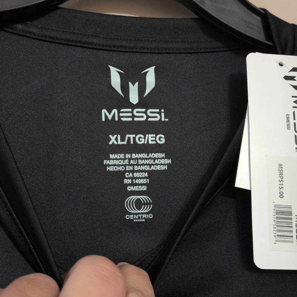 Messi black athletic shirt, Size XL - Picture 4 of 7